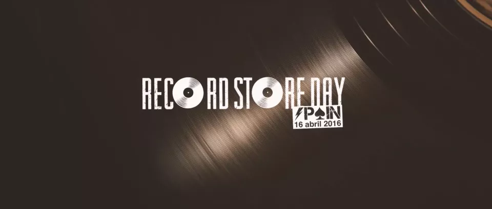 Record Store Day Spain 16 abril 2016, logo con vinilos.